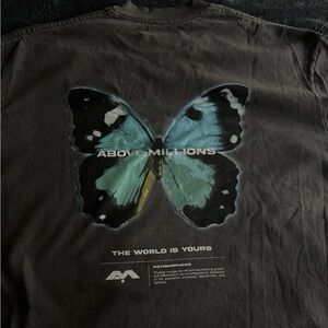 Men’s Black Butterfly Graphic Tee